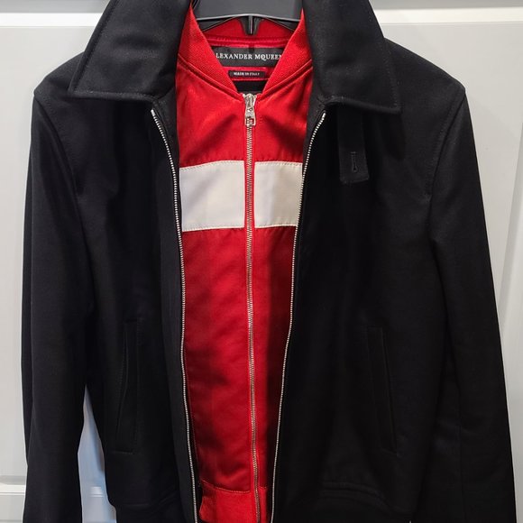 Alexander McQueen Leather Bomber Jacket - Picture 6 of 11